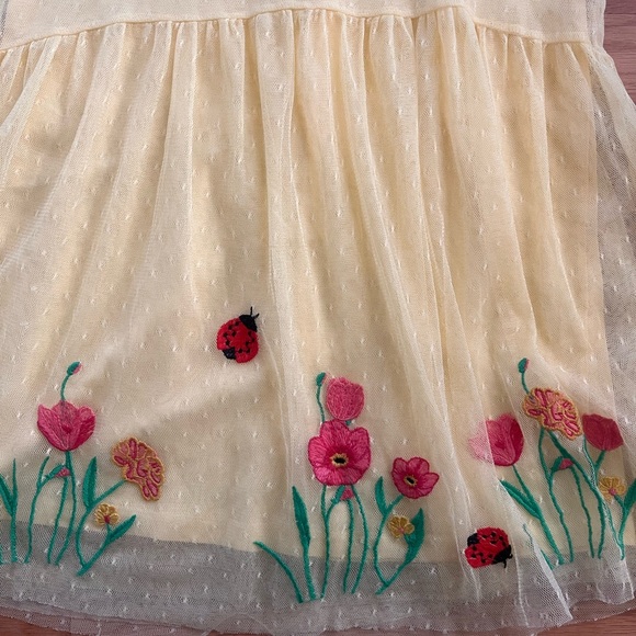 Zara Charming Cream Dress with Floral Embroidery - Picture 6 of 6